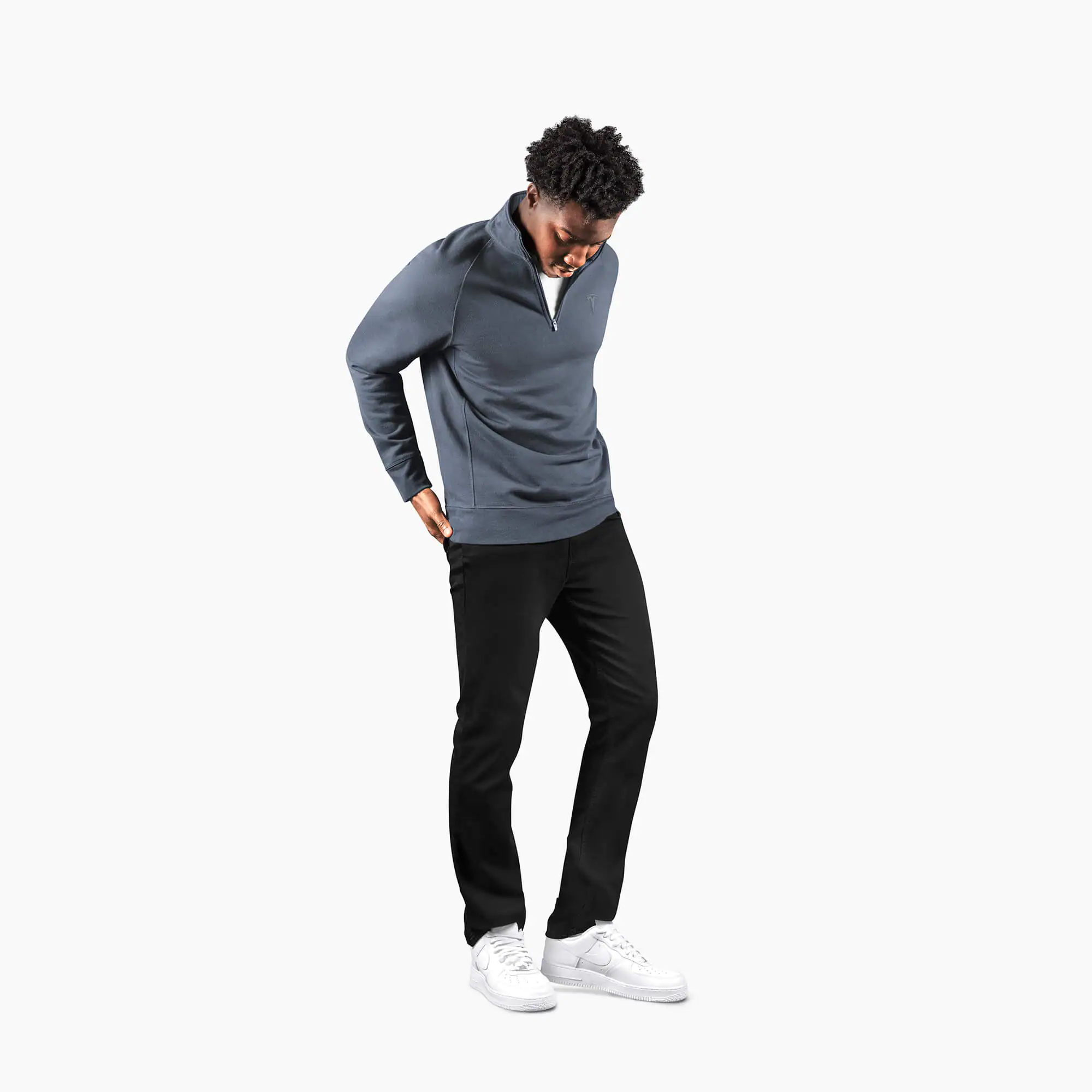 Men's Chill Quarter Zip Pullover - Gray